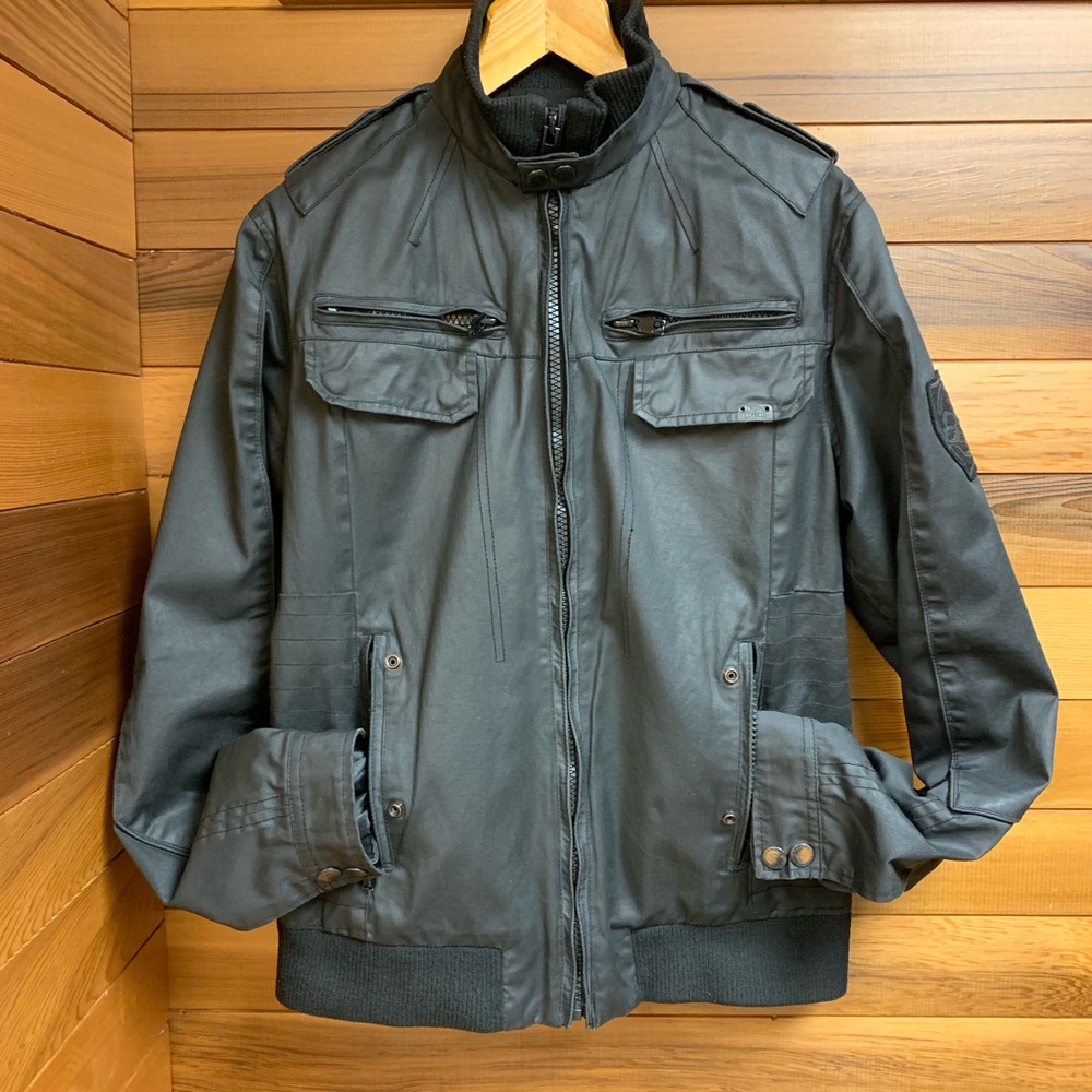 Buffalo David Bitton Moto Aviator Waxed Canvas - Picture 1 of 8